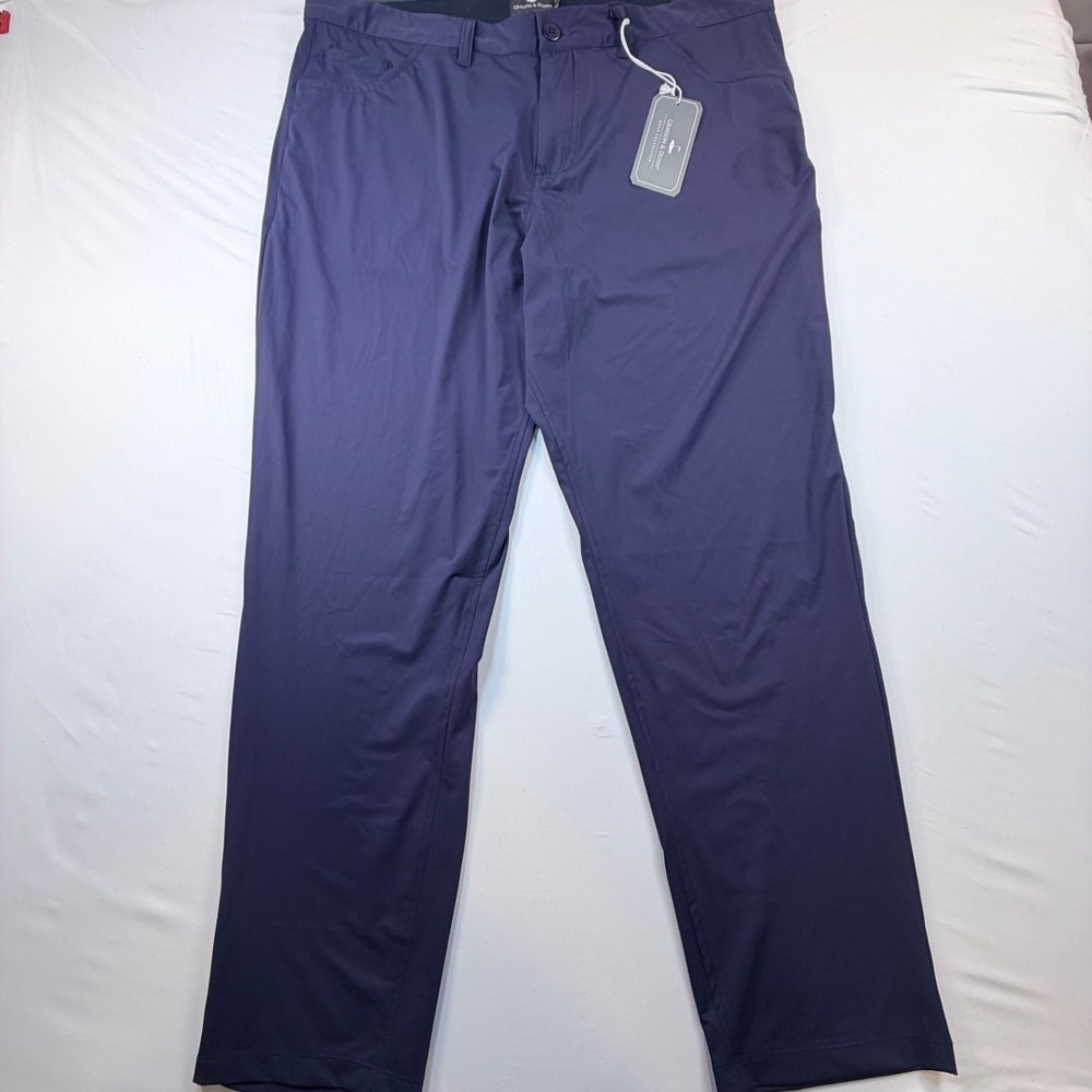Grayson & Dunn Golf Pants Mens 41x30.75 Blue Stretch Performance NWT 40x30